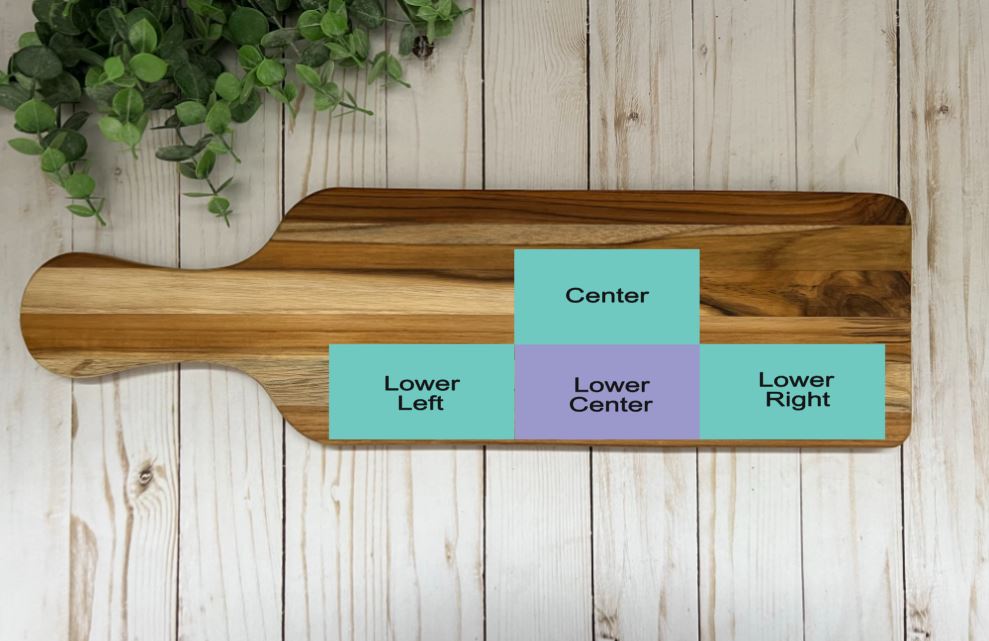 Personalized Skinny Cutting Board with Handle
