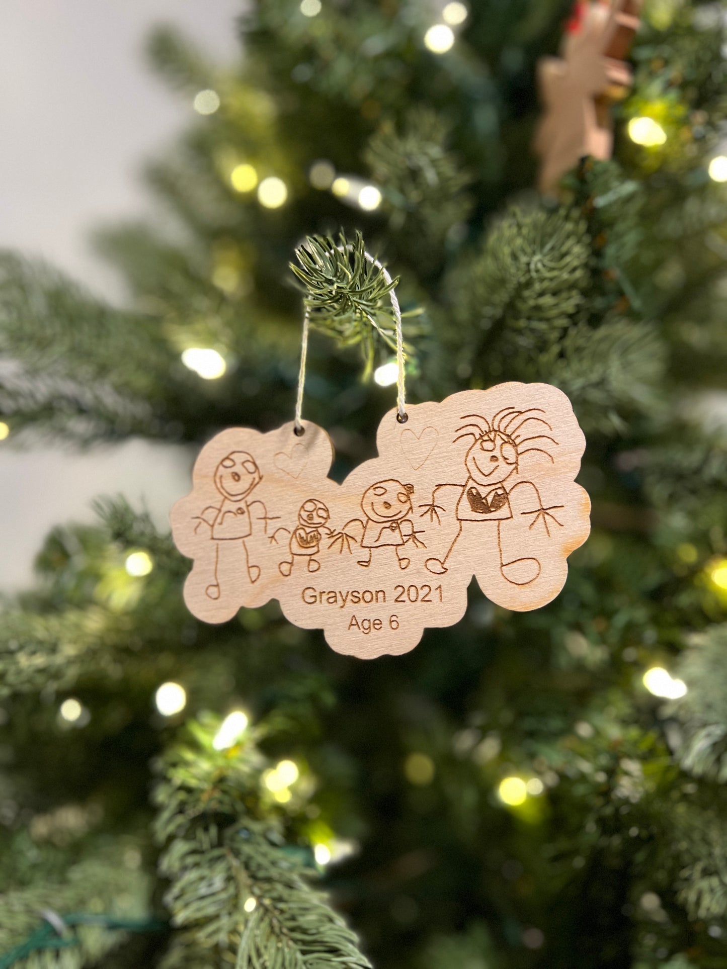 Kids drawing ornament