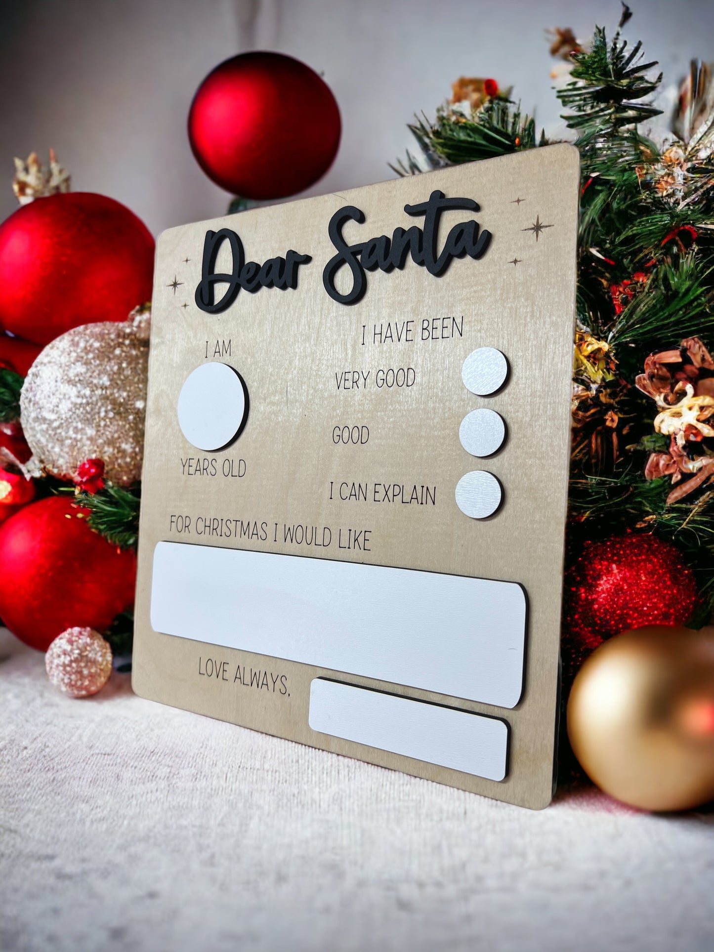 Dear Santa board