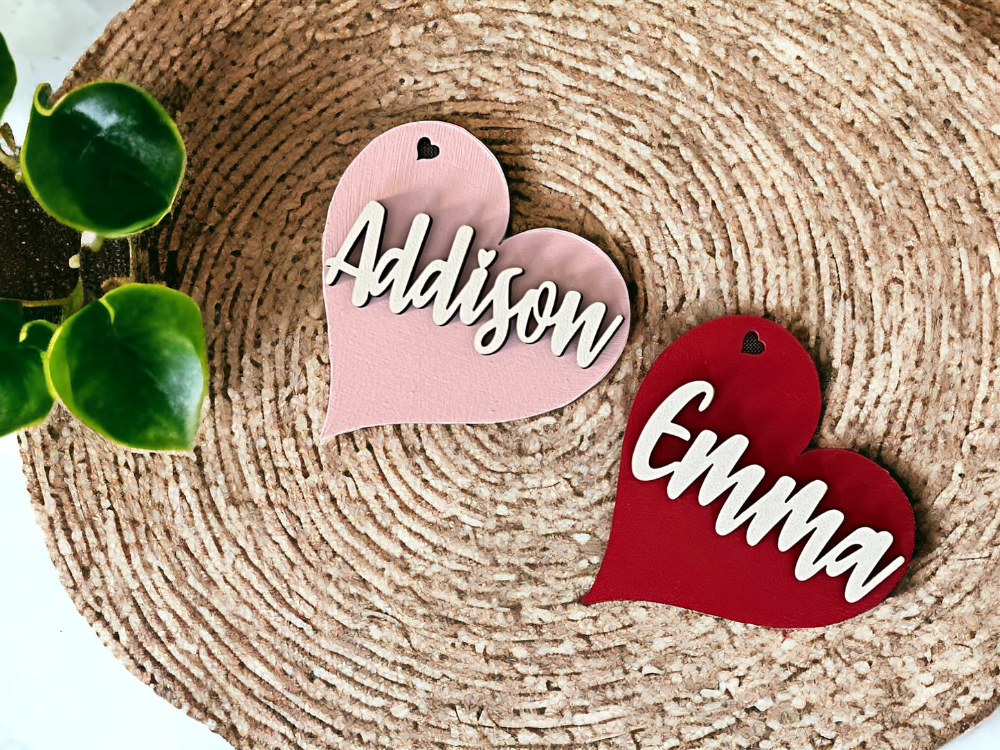 Valentine’s basket name tag