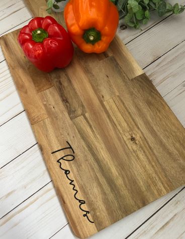 Personalized Large Cutting Board with Handle