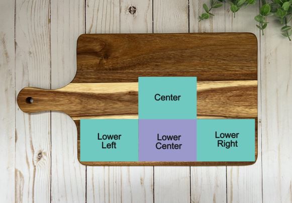 Personalized Medium Cutting Board with Handle