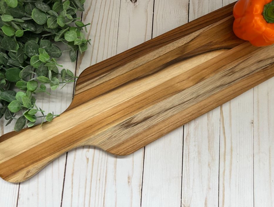 Personalized Skinny Cutting Board with Handle