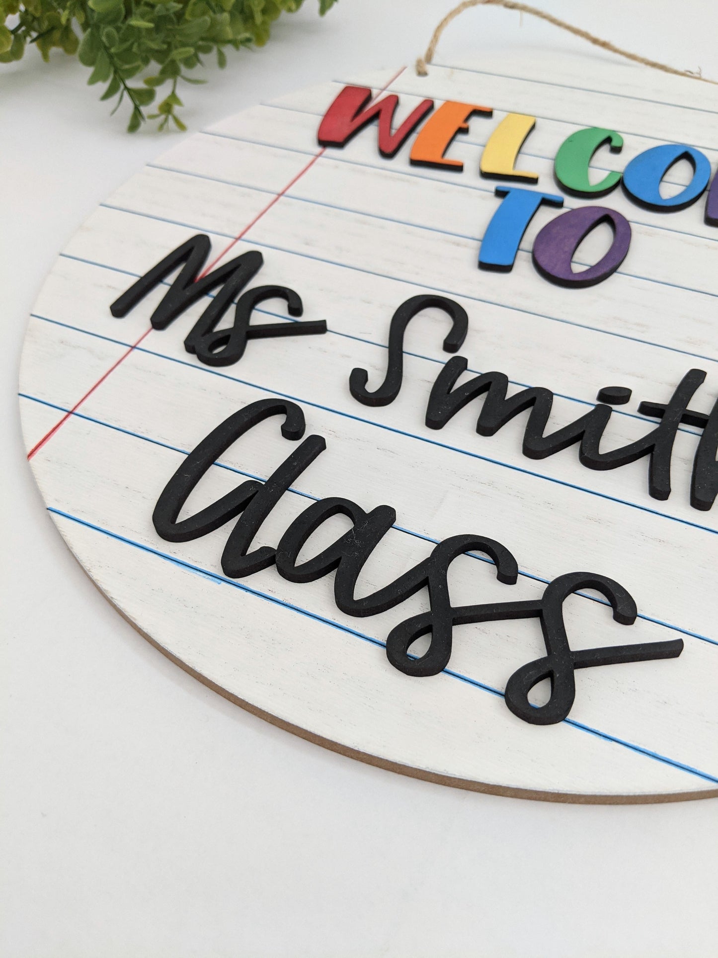 Classroom Welcome Sign