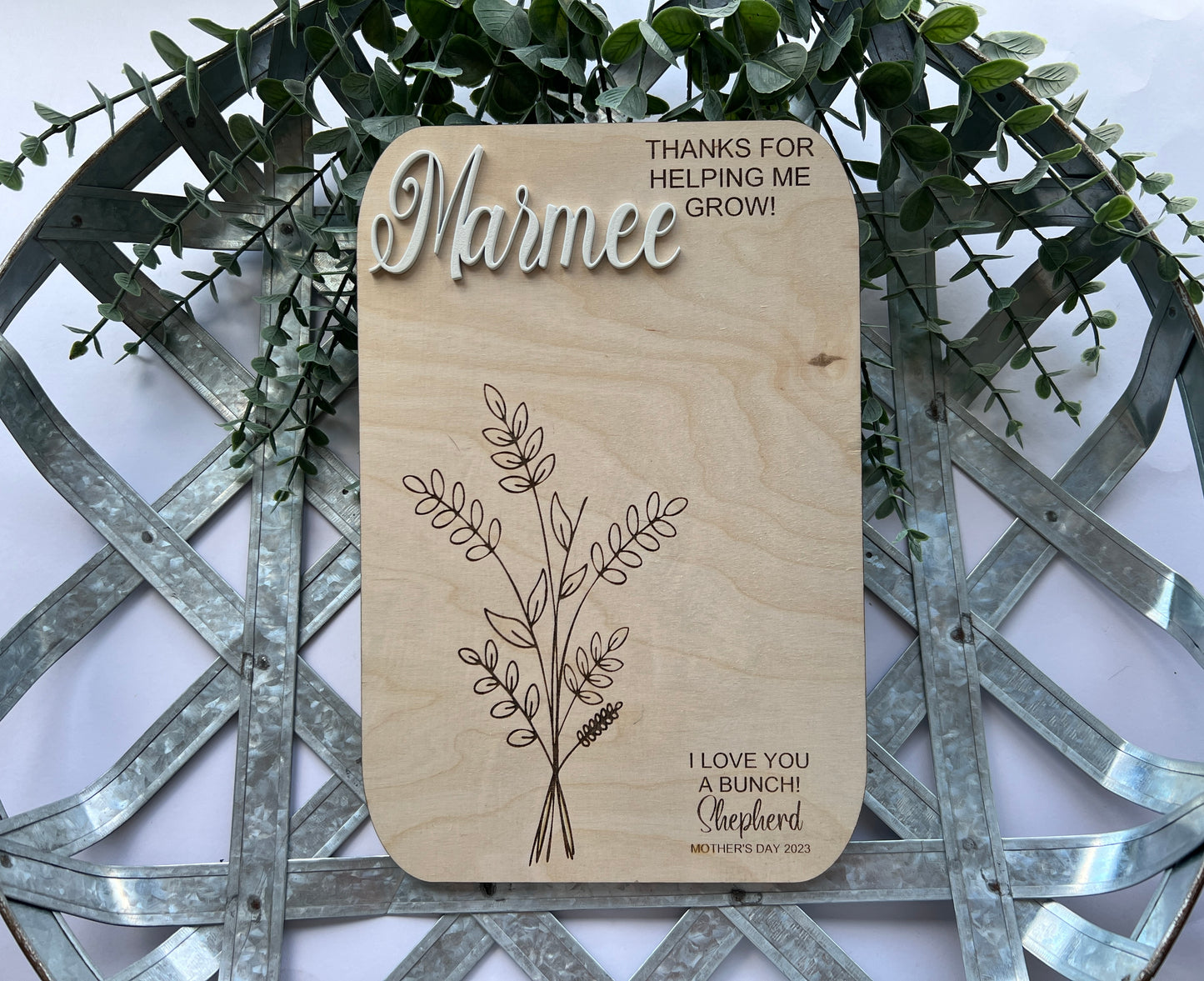 Flower Handprint/Fingerprint Sign