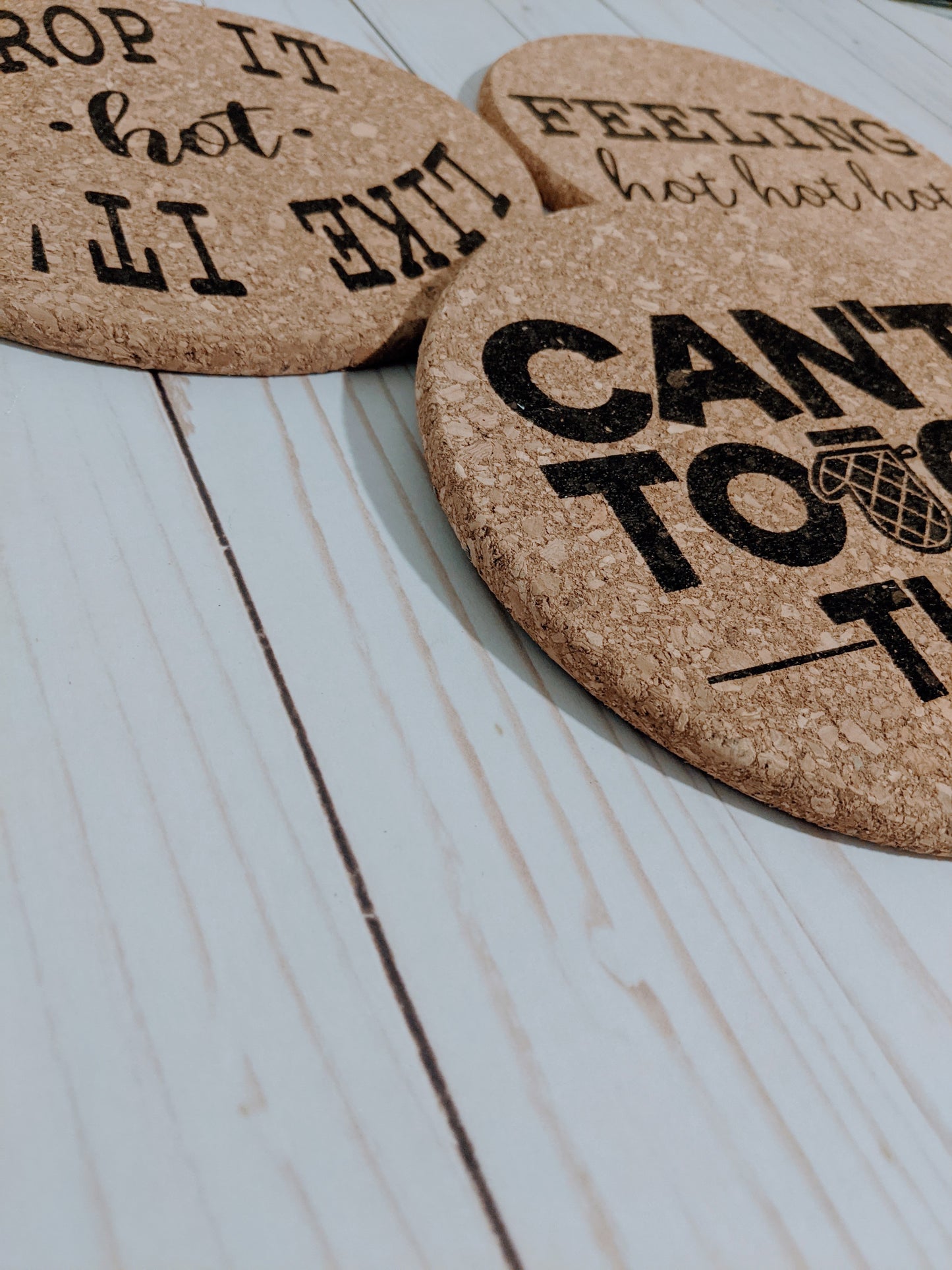 Cork Trivets-Funny (set of 3)