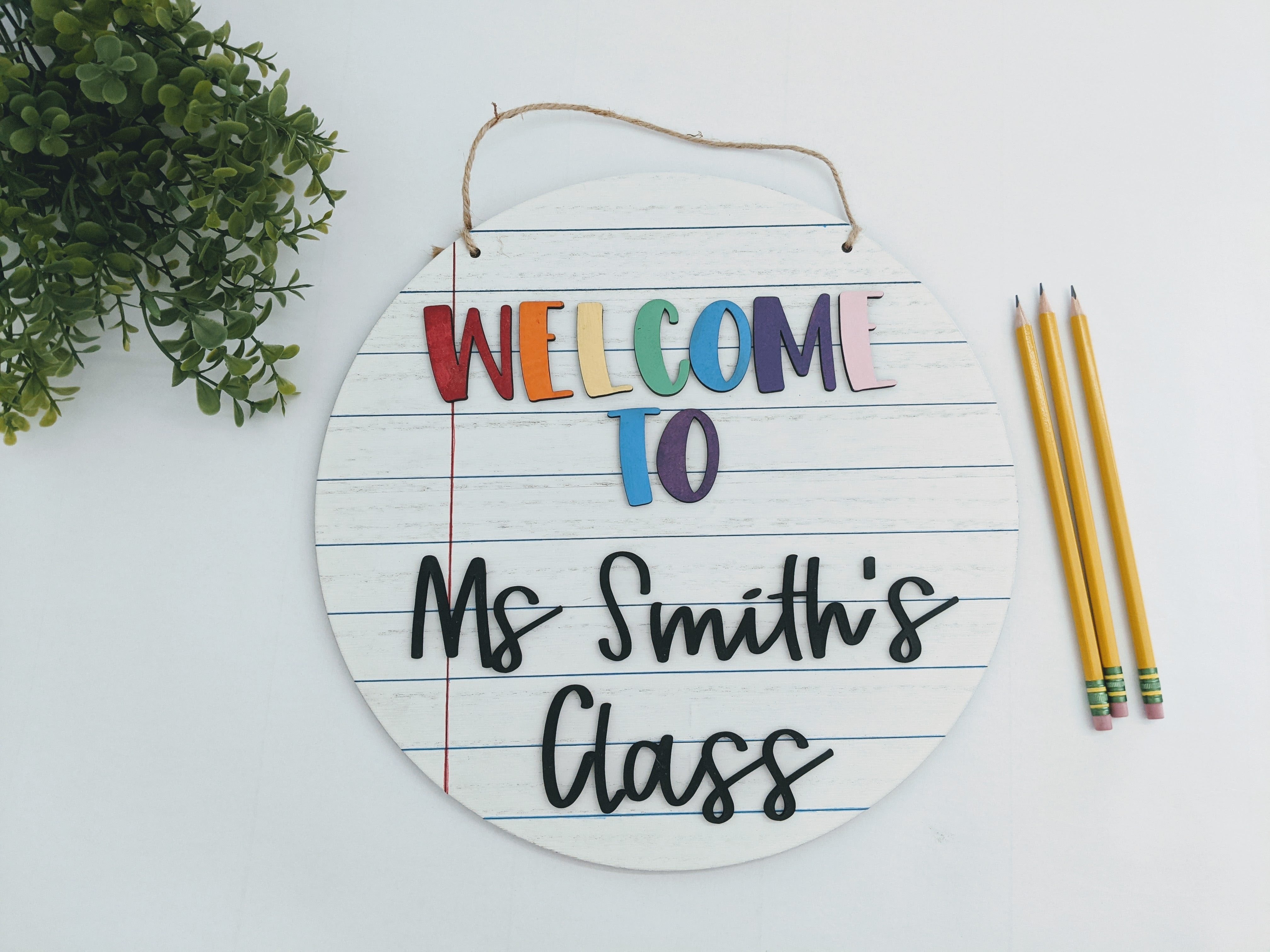 Classroom Welcome Sign – 635 Designs
