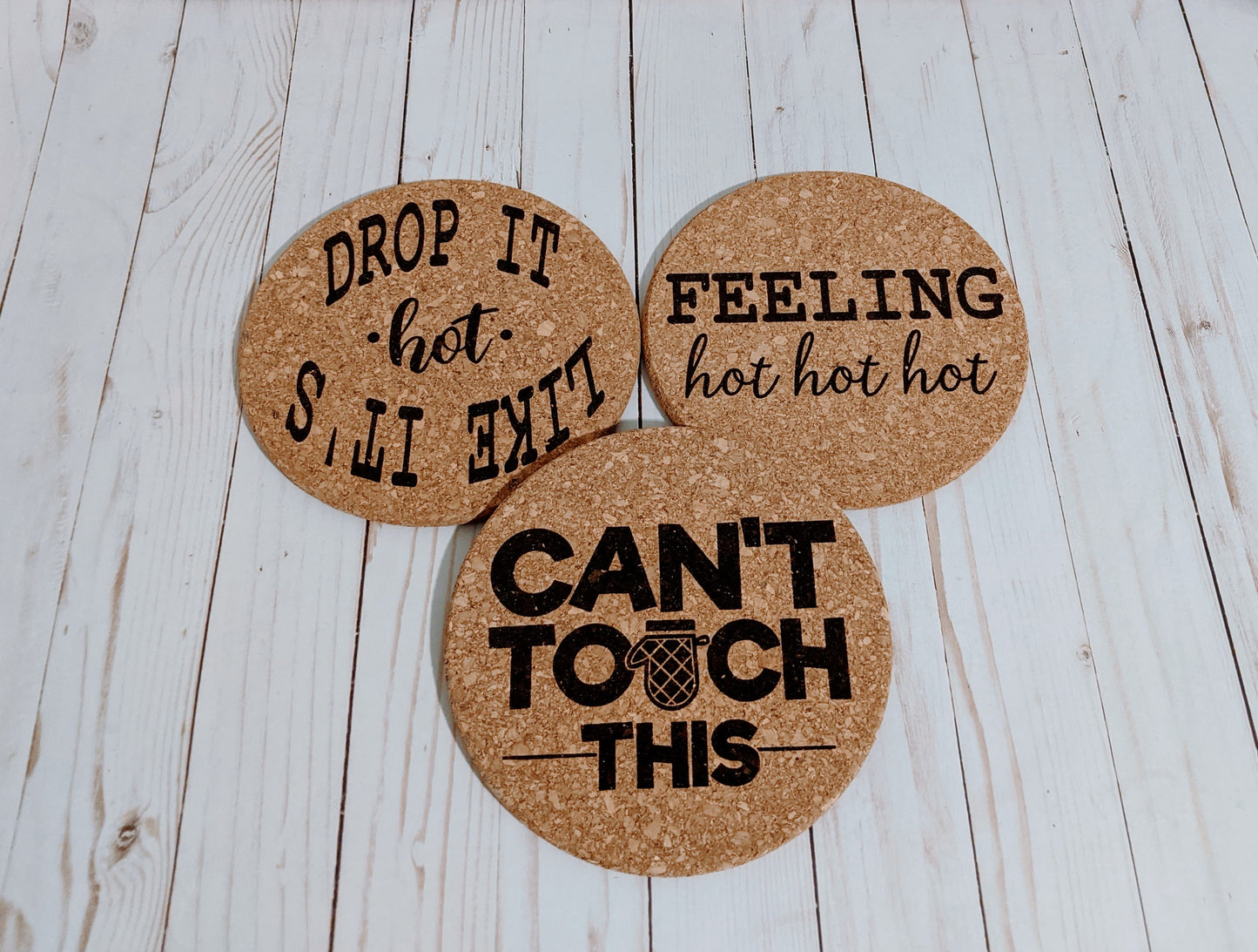 Cork Trivets-Funny (set of 3)